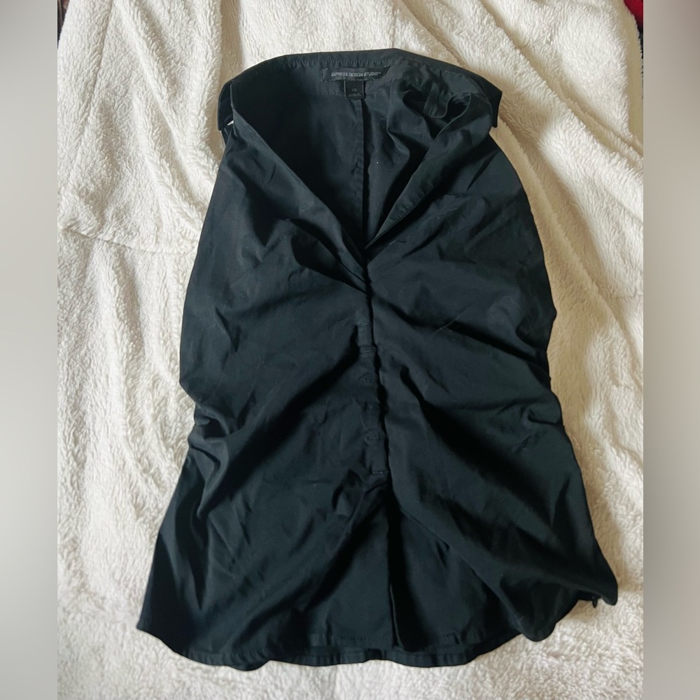 Express Design Studio Collared Sleeveless Dress Tank Top.